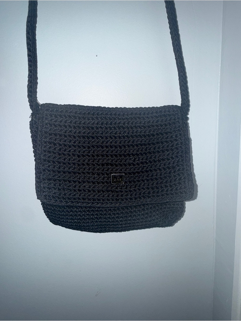 The Sak Black Crochet Crossbody Bag